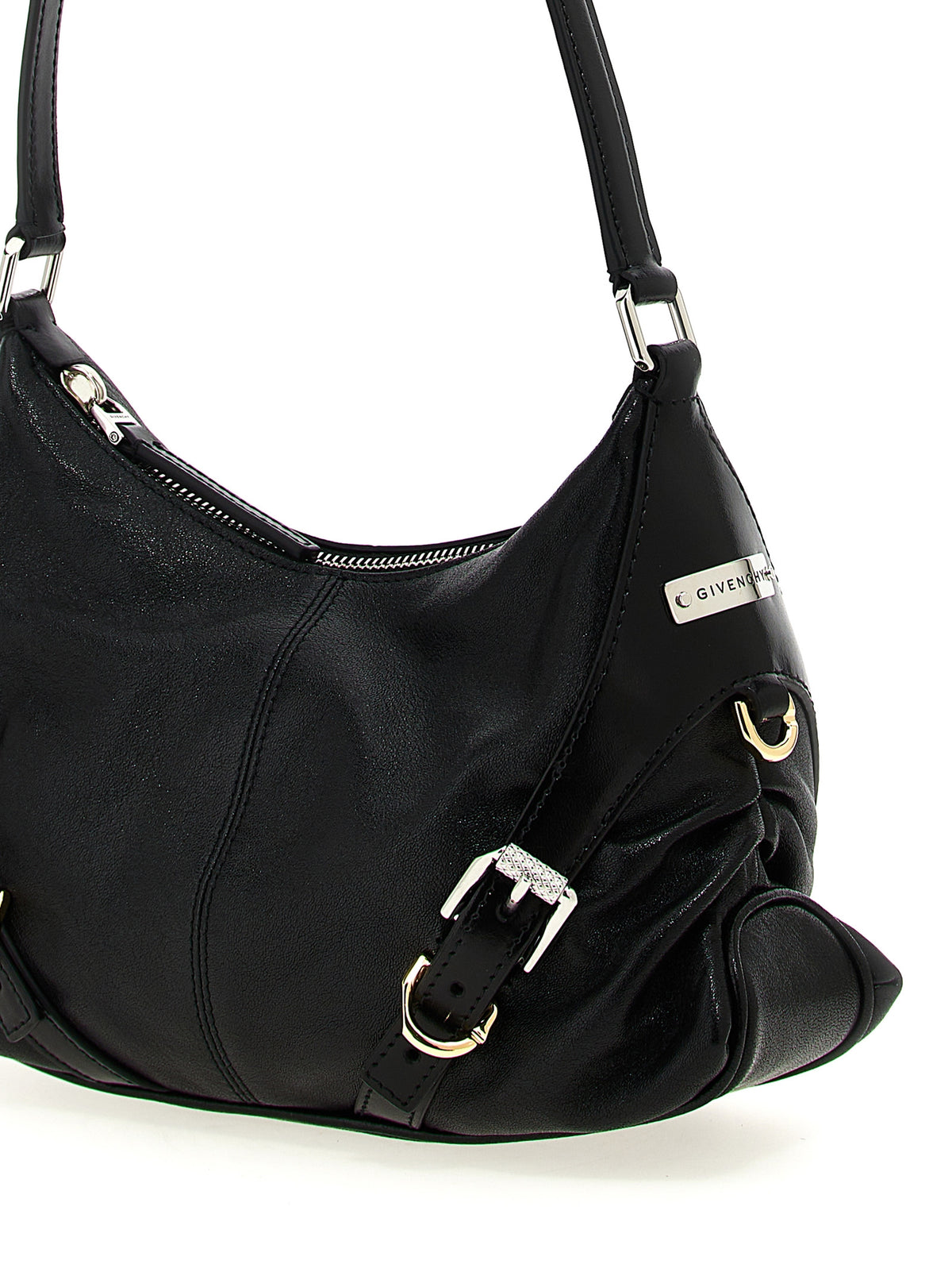Givenchy 'Voyou' Black Leather Shoulder Bag