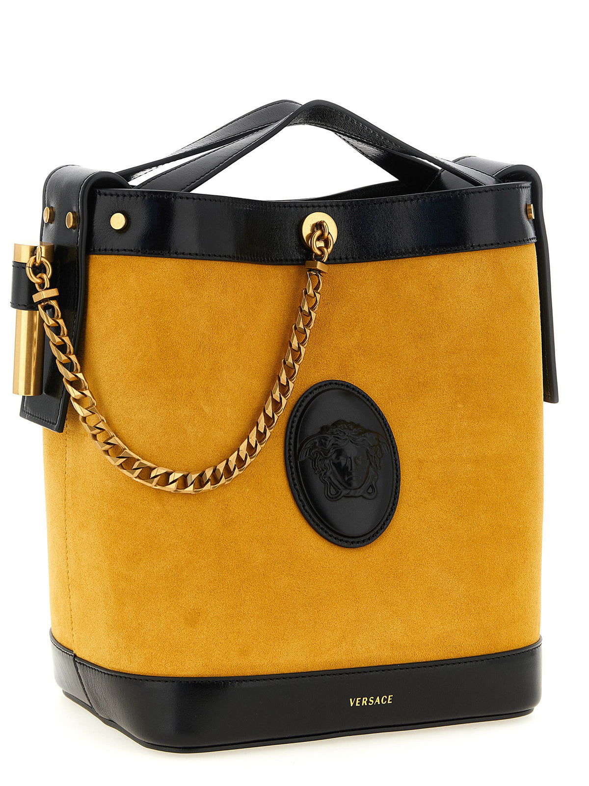 Versace Calfskin Shoulder Bag