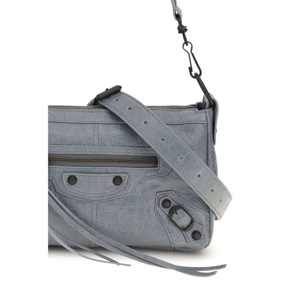 Balenciaga Gray Lamb Ovis Aries Aries Shoulder Bag