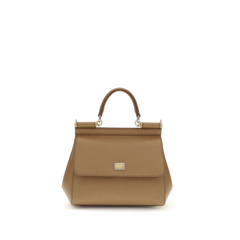 Dolce & Gabbana Beige Leather Handbag