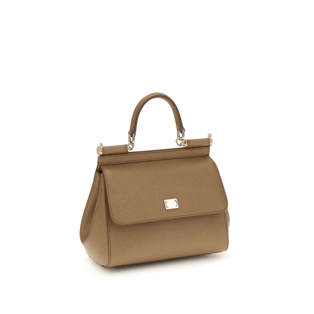 Dolce & Gabbana Beige Leather Handbag