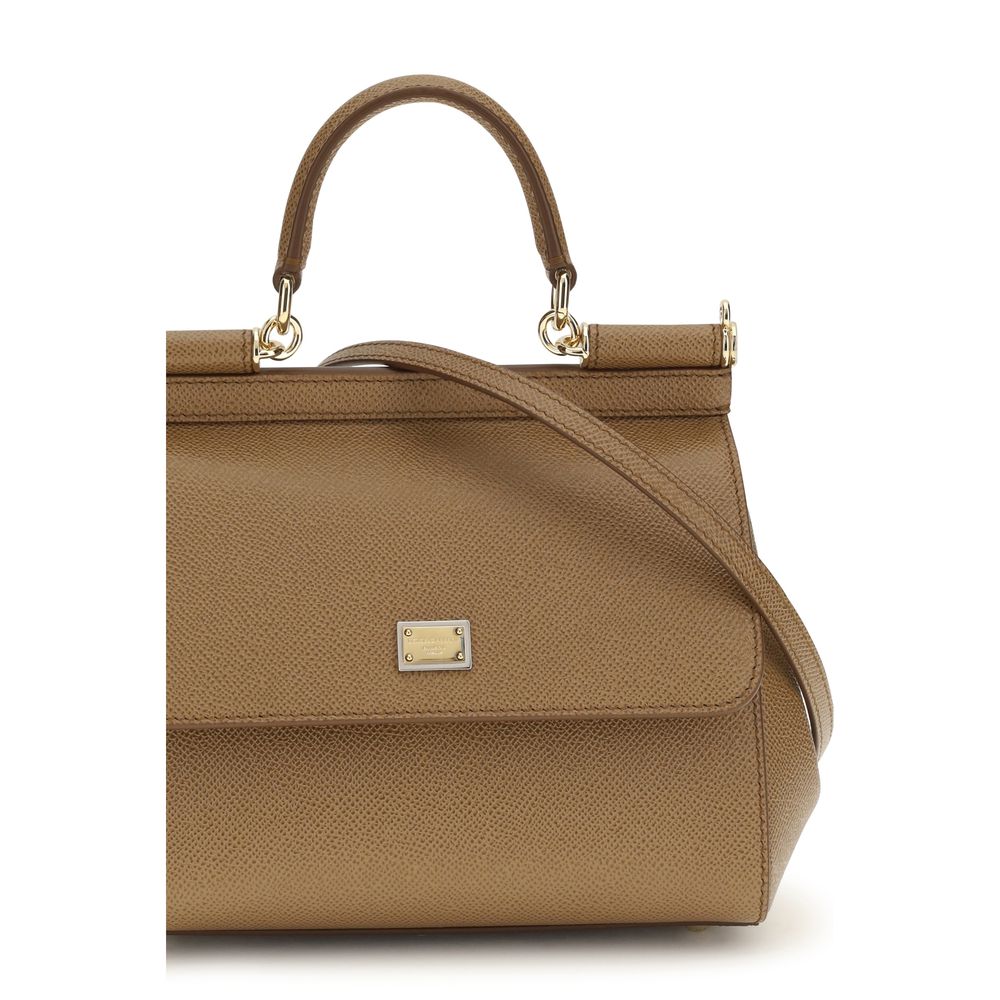 Dolce & Gabbana Beige Leather Handbag