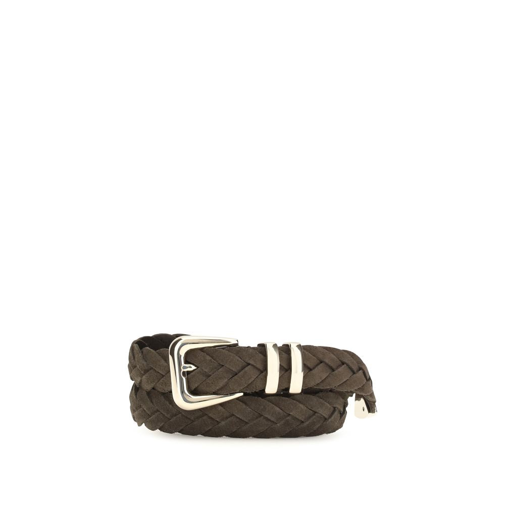 Brunello Cucinelli Brown Leather Regular Belt