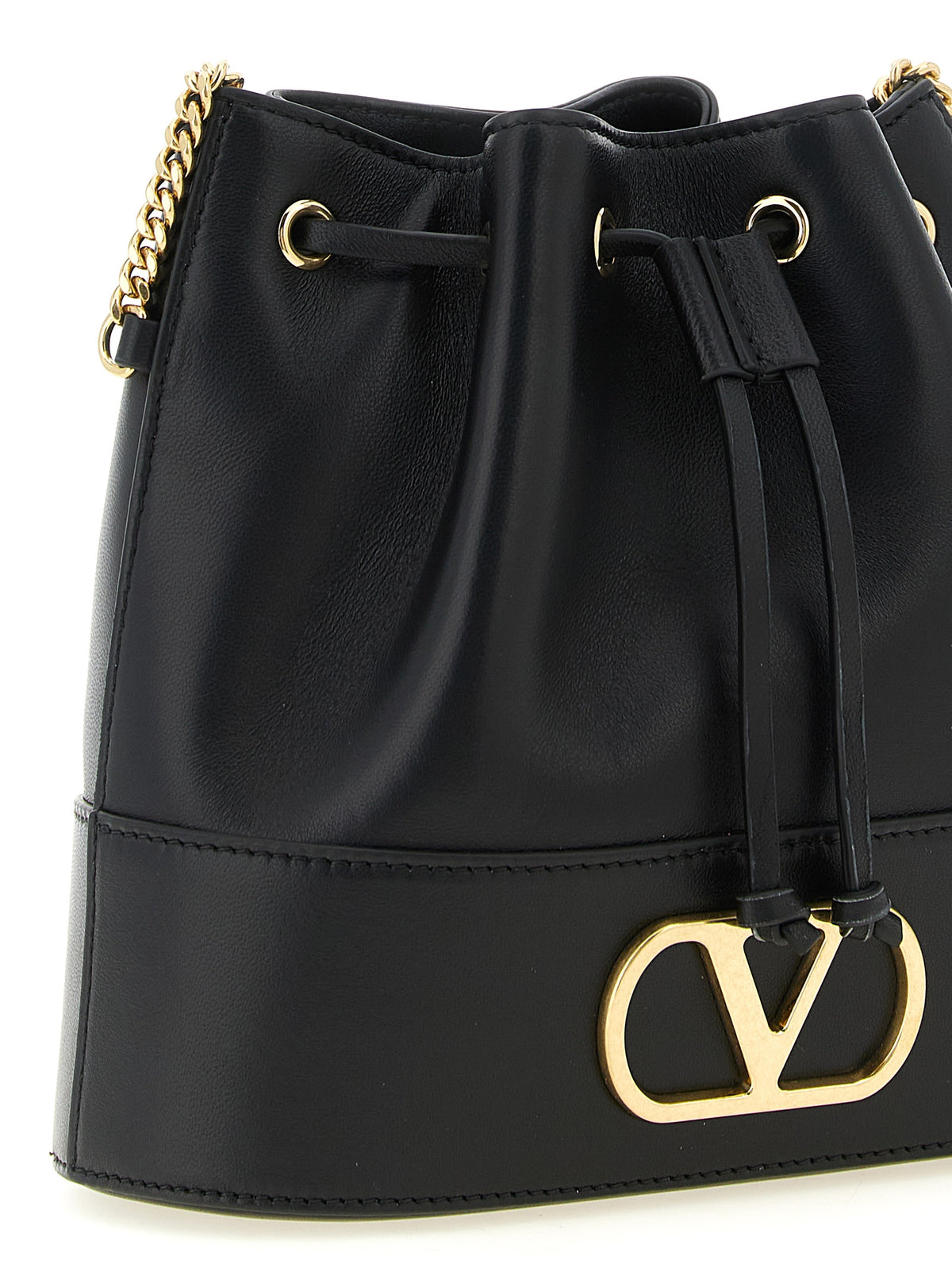 Valentino Garavani Black Leather Crossbody Bag