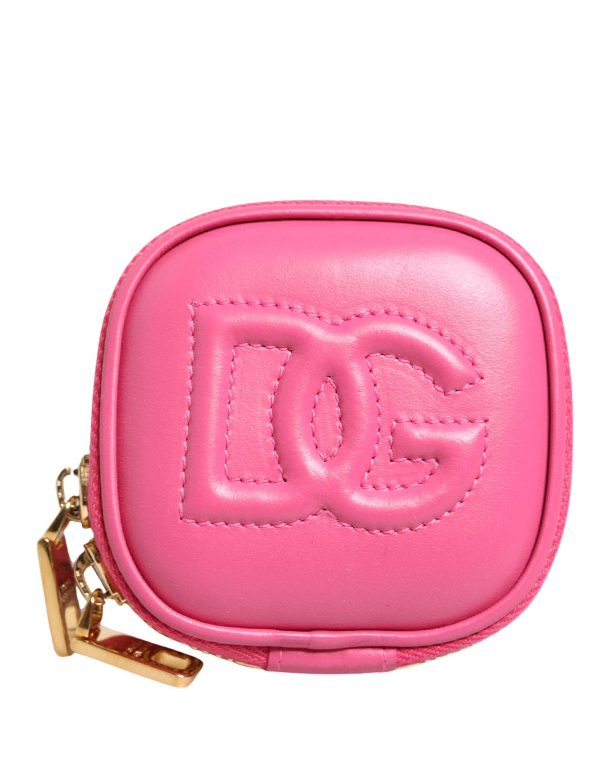 Dolce & Gabbana Pink Leather DG Logo MULTIFUNCTIONAL KIT Borse Bag
