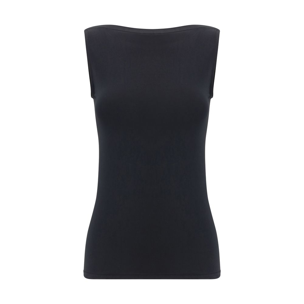 Wolford Black Modal Sleeveles T-Shirt