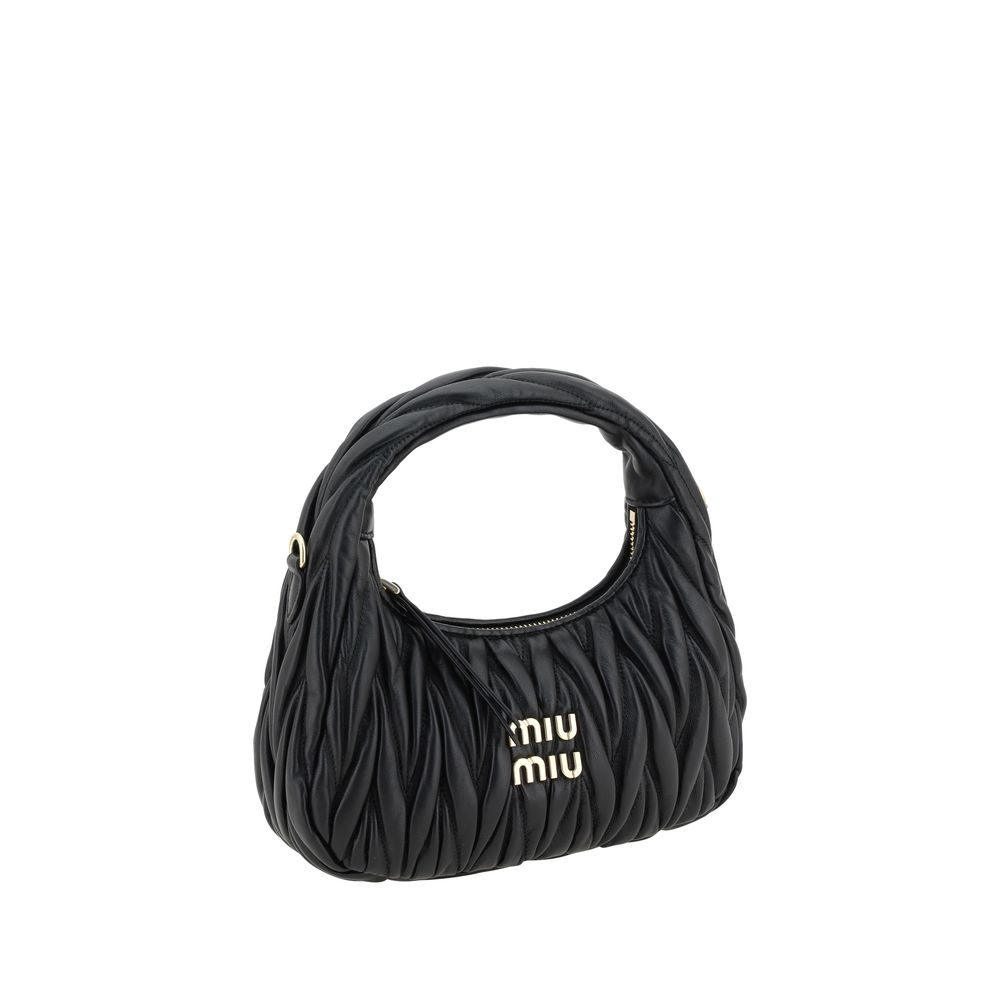 Miu Miu Black Leather Shoulder Bag