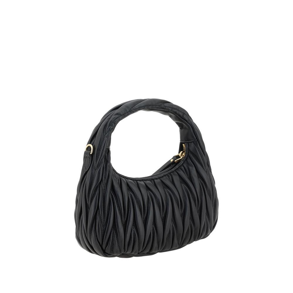 Miu Miu Black Leather Shoulder Bag