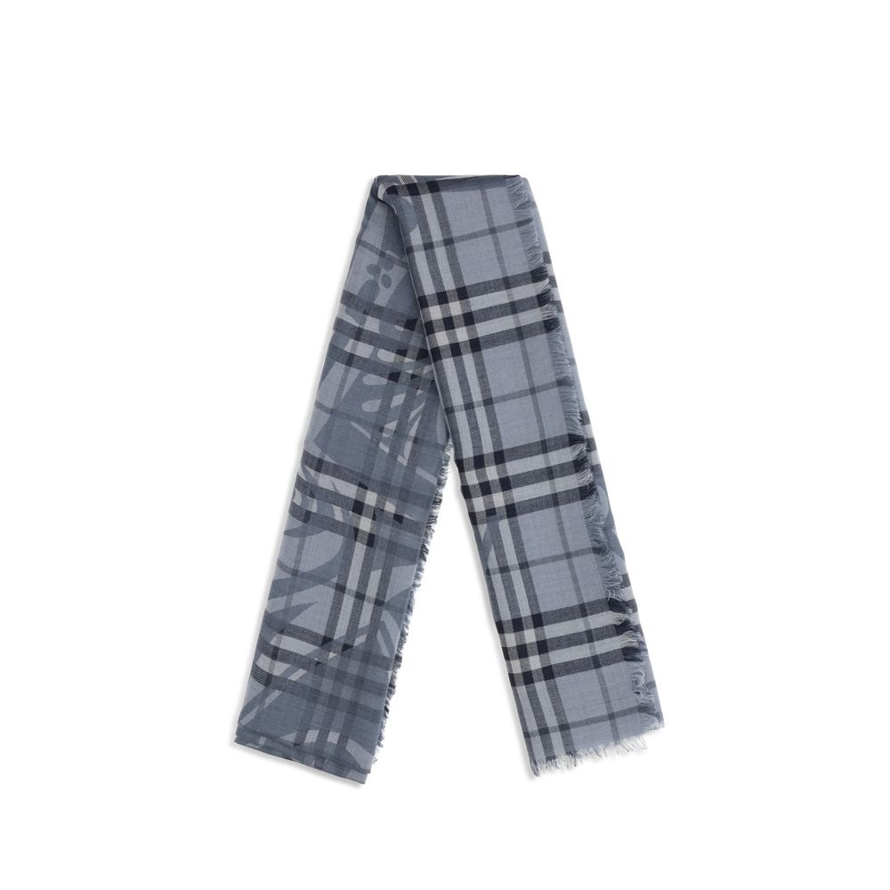 Burberry Blue Wool Foulard