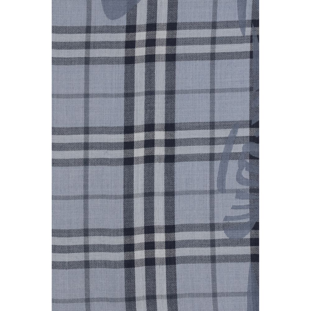Burberry Blue Wool Foulard