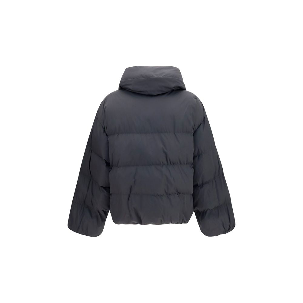 Balmain Black Viscose Full-Length Jacket