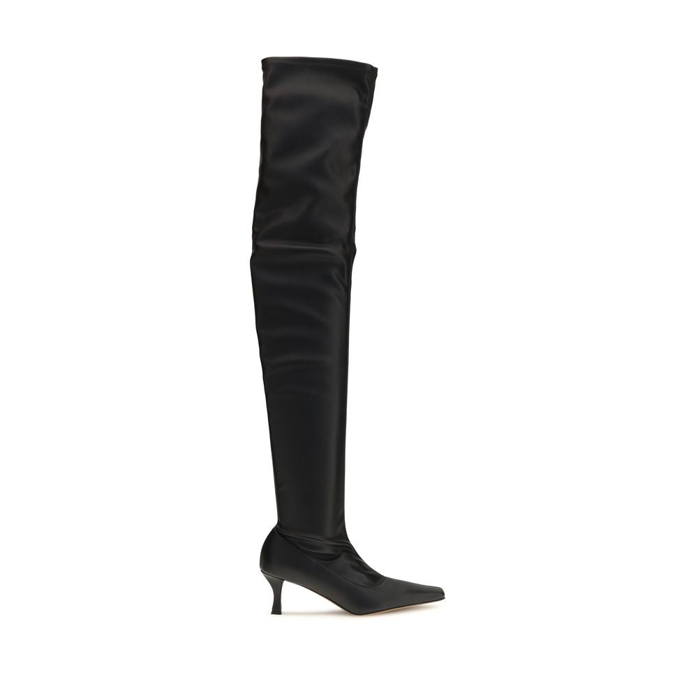 Proenza Schouler Black Polyurethane Over The Knee