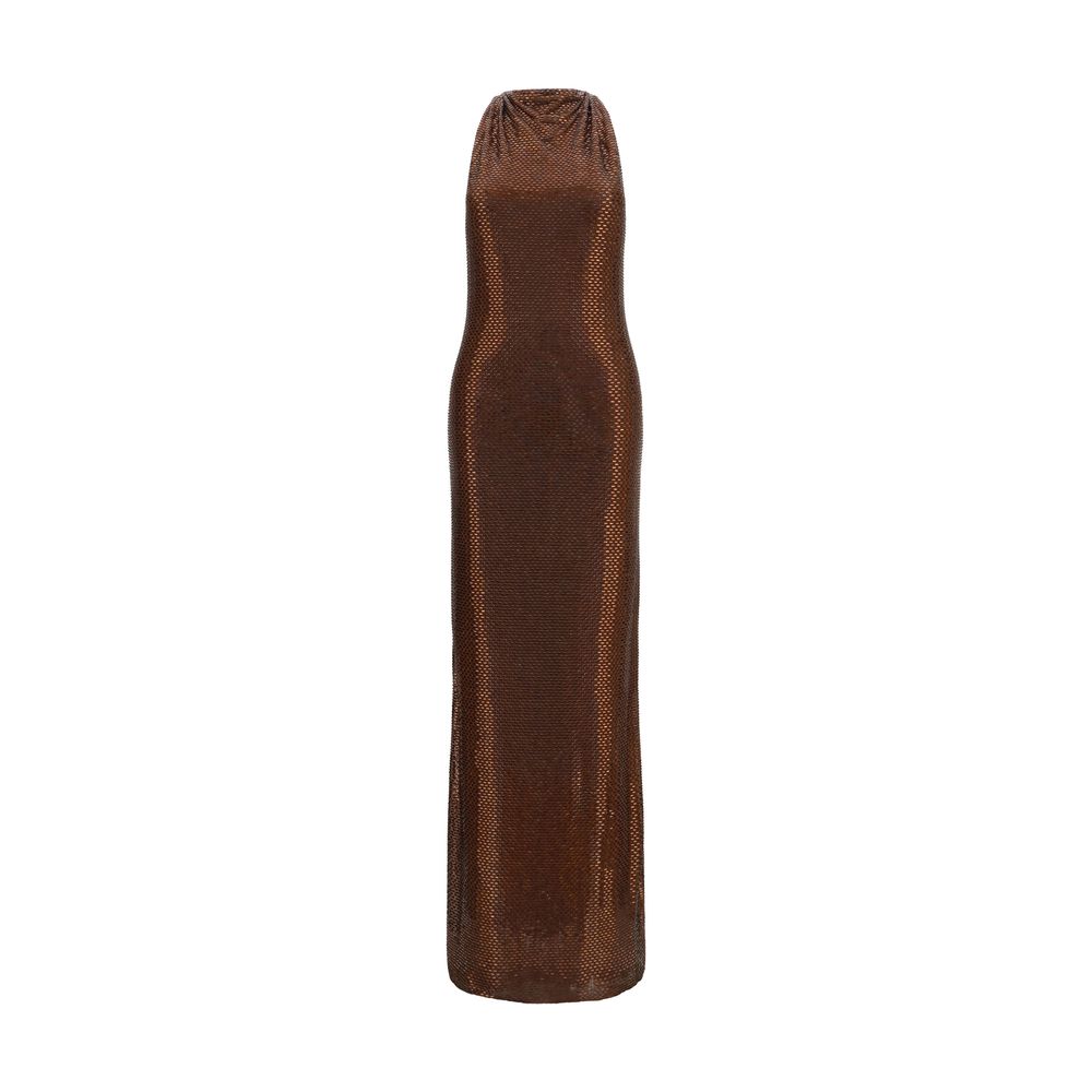 Self-Portrait Brown Cocktail Dress
