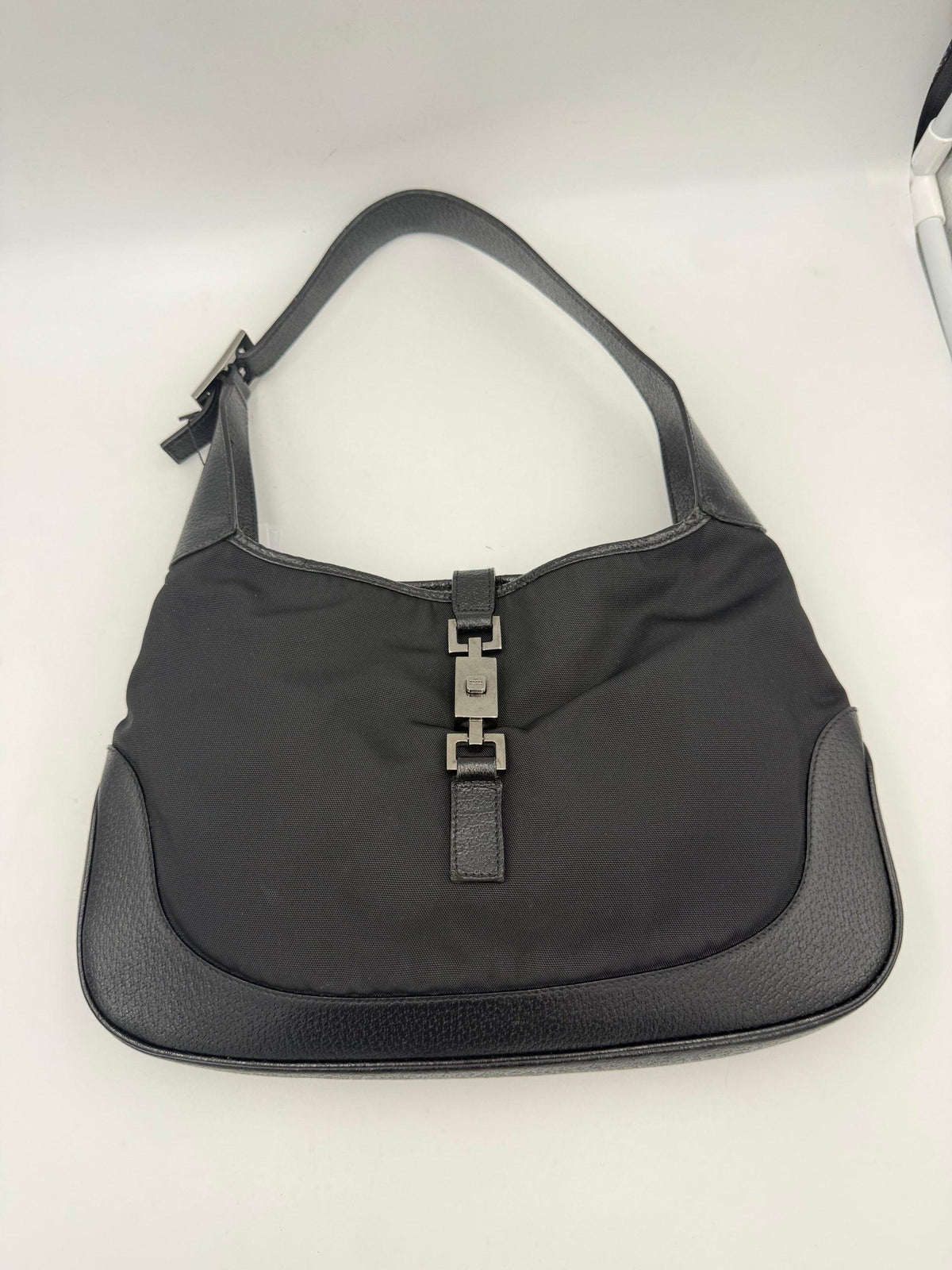 Gucci GUCCI JACKIE Leather and Canvas Handbag