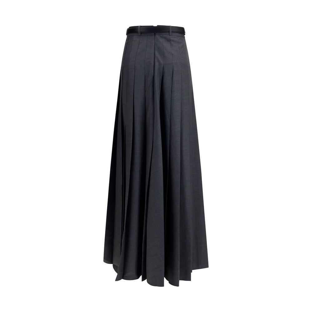 Self-Portrait Gray Long Skirt