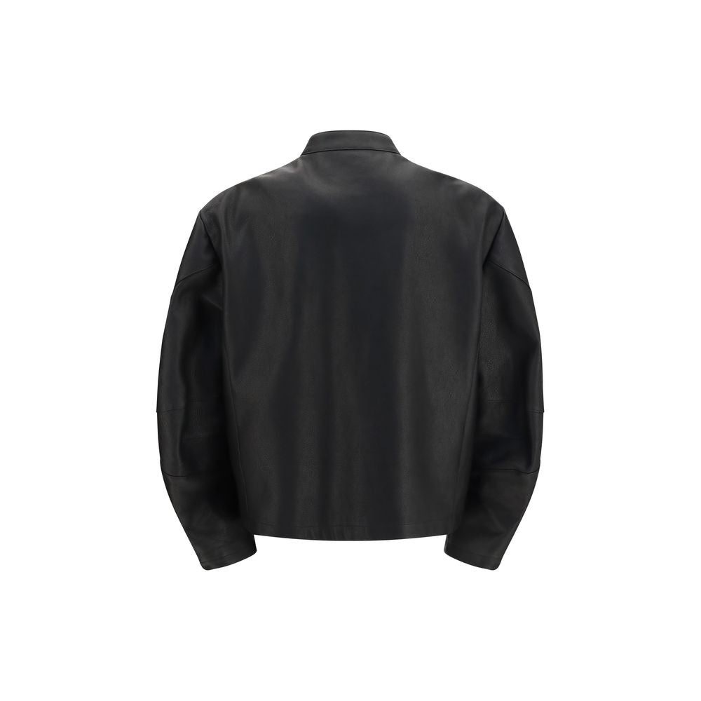 Gucci Black Leather Biker Jacket