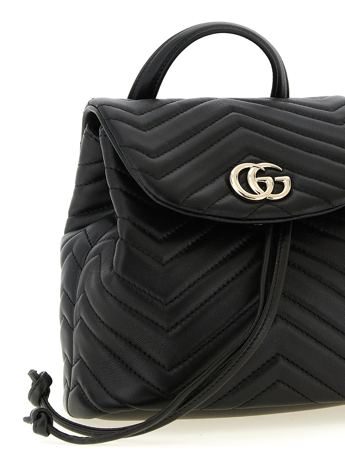 Gucci Black Leather Backpack