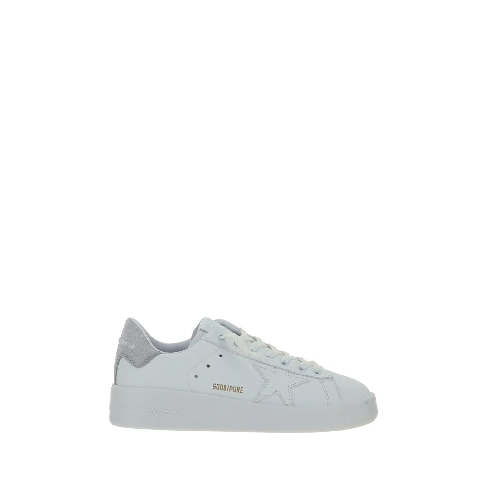 Golden Goose White Leather Platform Sneakers