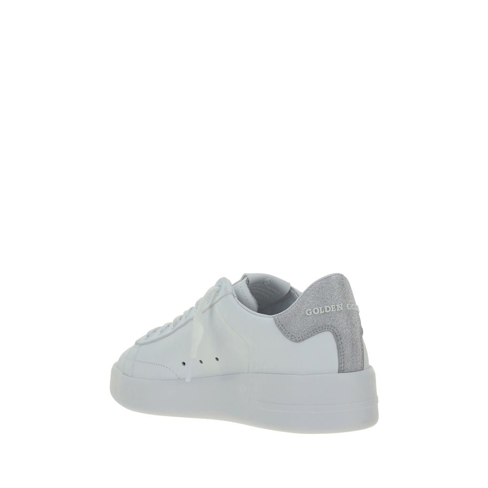 Golden Goose White Leather Platform Sneakers