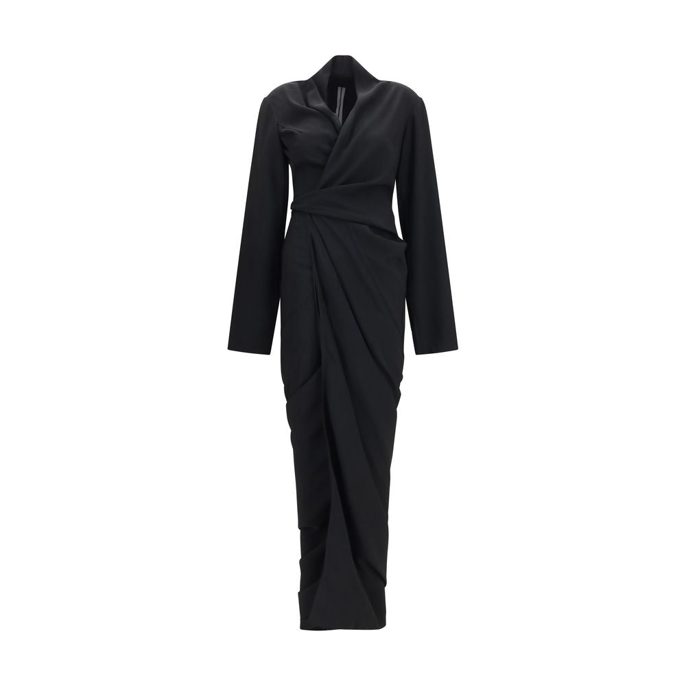 Rick Owens Black Viscose Casual Dress
