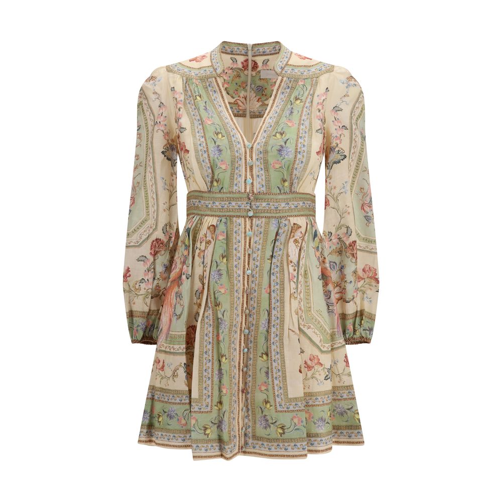 Zimmermann Multicolor Linen Casual Dress