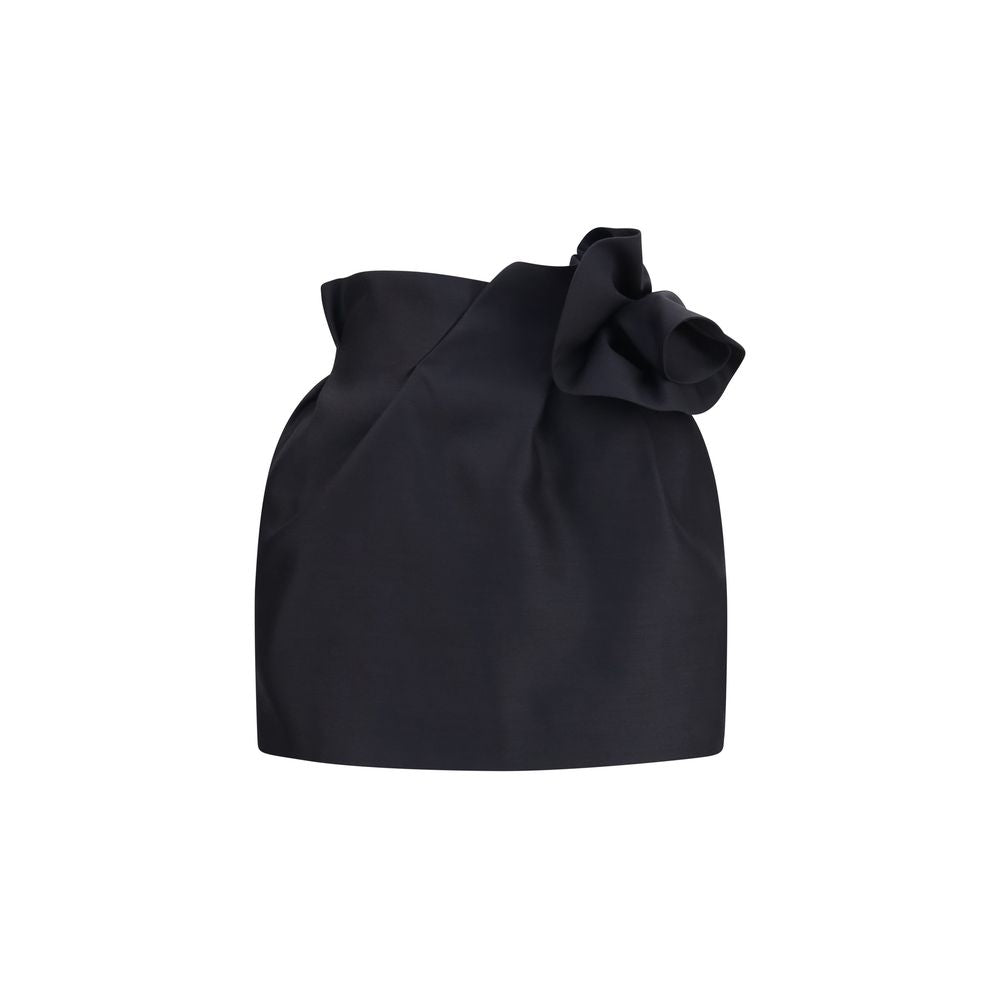 Magda Butrym Black Wool Mini Skirt