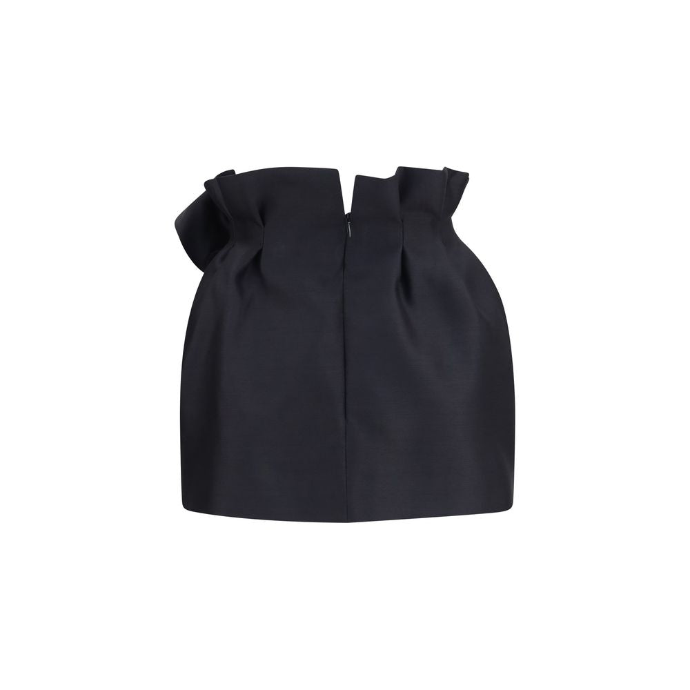 Magda Butrym Black Wool Mini Skirt