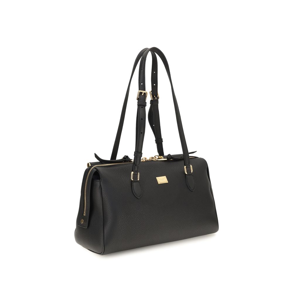 Dolce & Gabbana Black Leather Shoulder Bag
