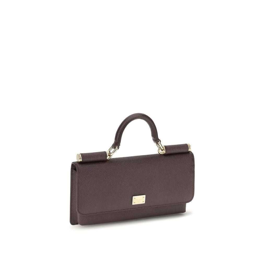 Dolce & Gabbana Brown Leather Shoulder Bag