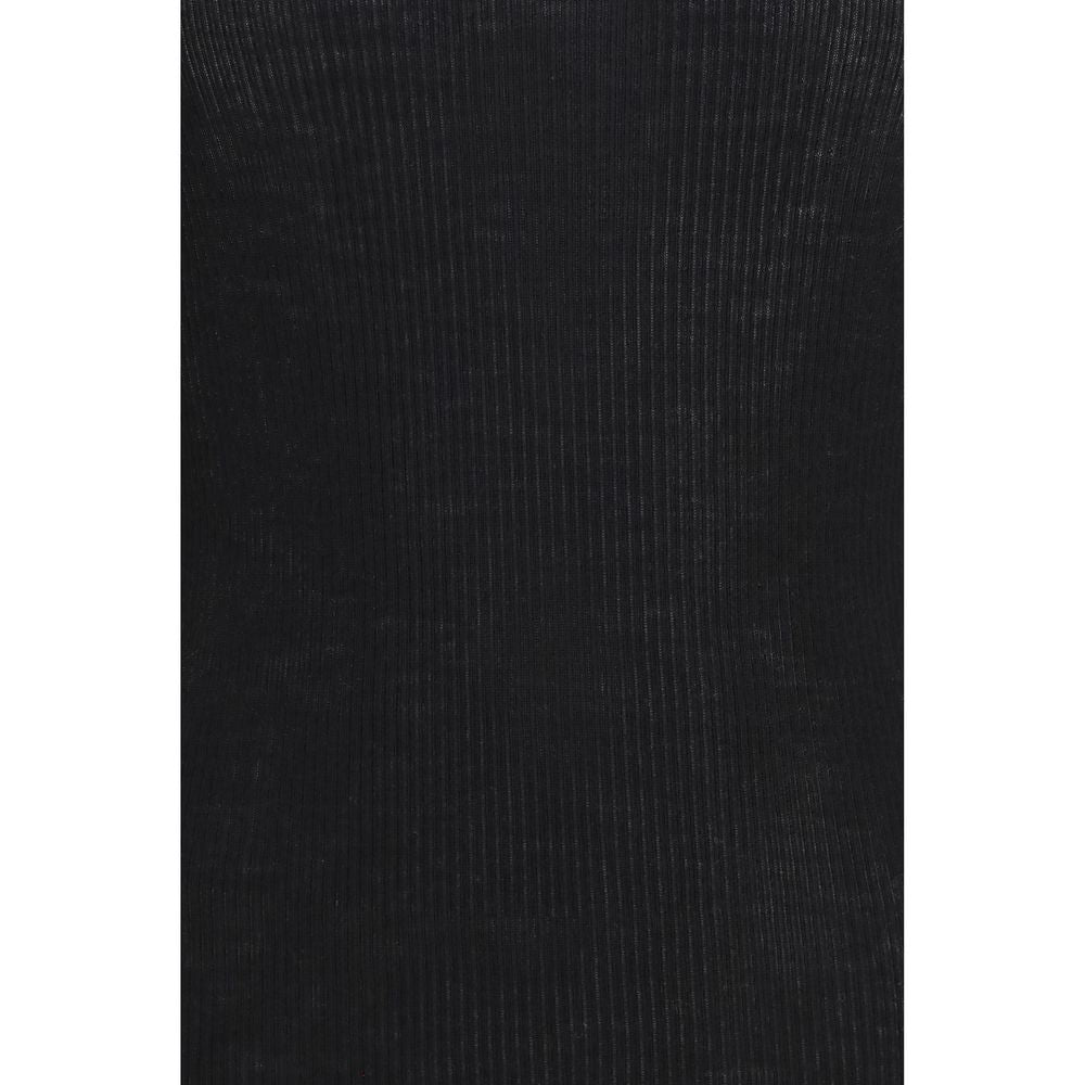 Rick Owens Black Wool Sweatshirt