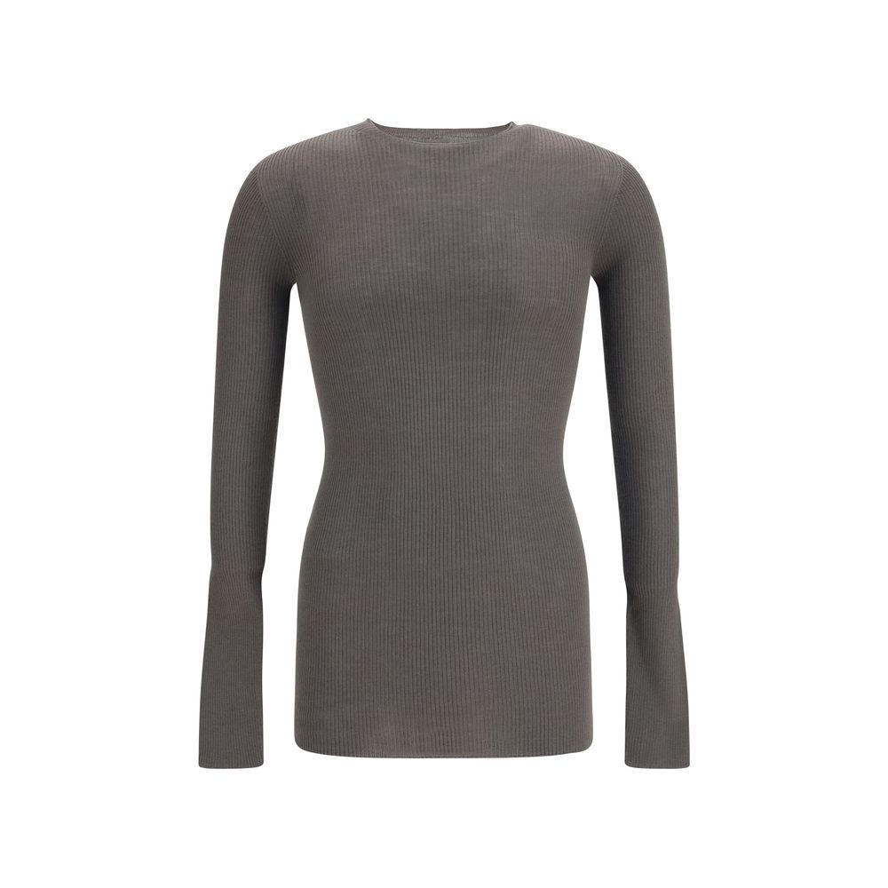 Rick Owens Gray Wool Sweatshirt