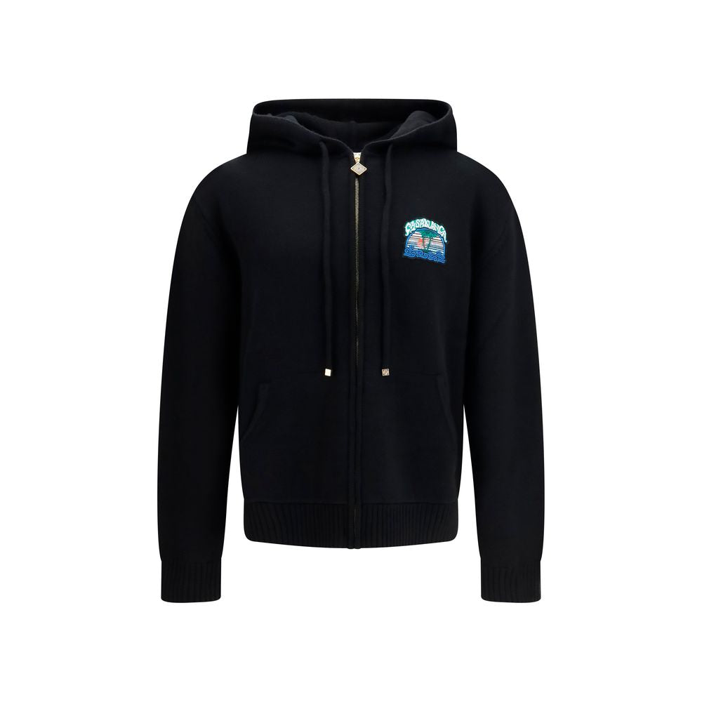 Casablanca Black Wool Oves Aries Sweatshirt
