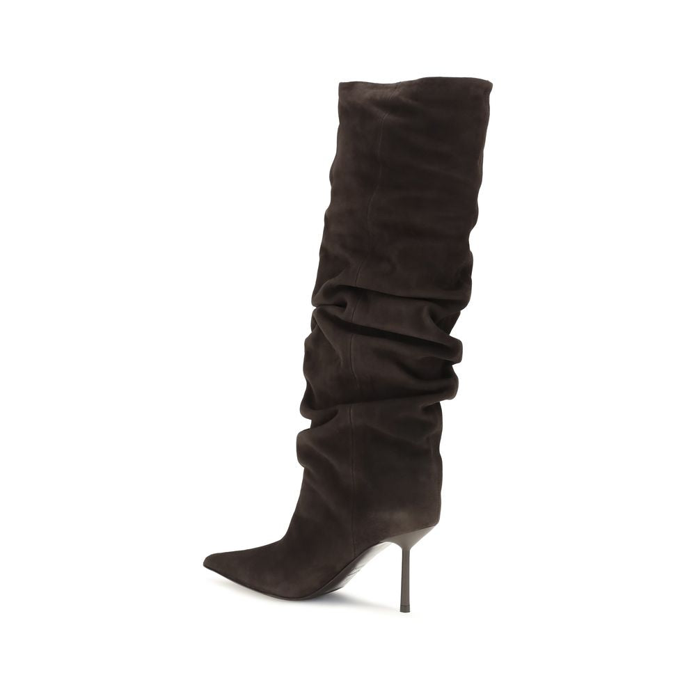 LE SILLA Brown Leather Boots
