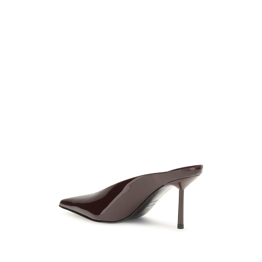 LE SILLA Bordeaux Leather Mules