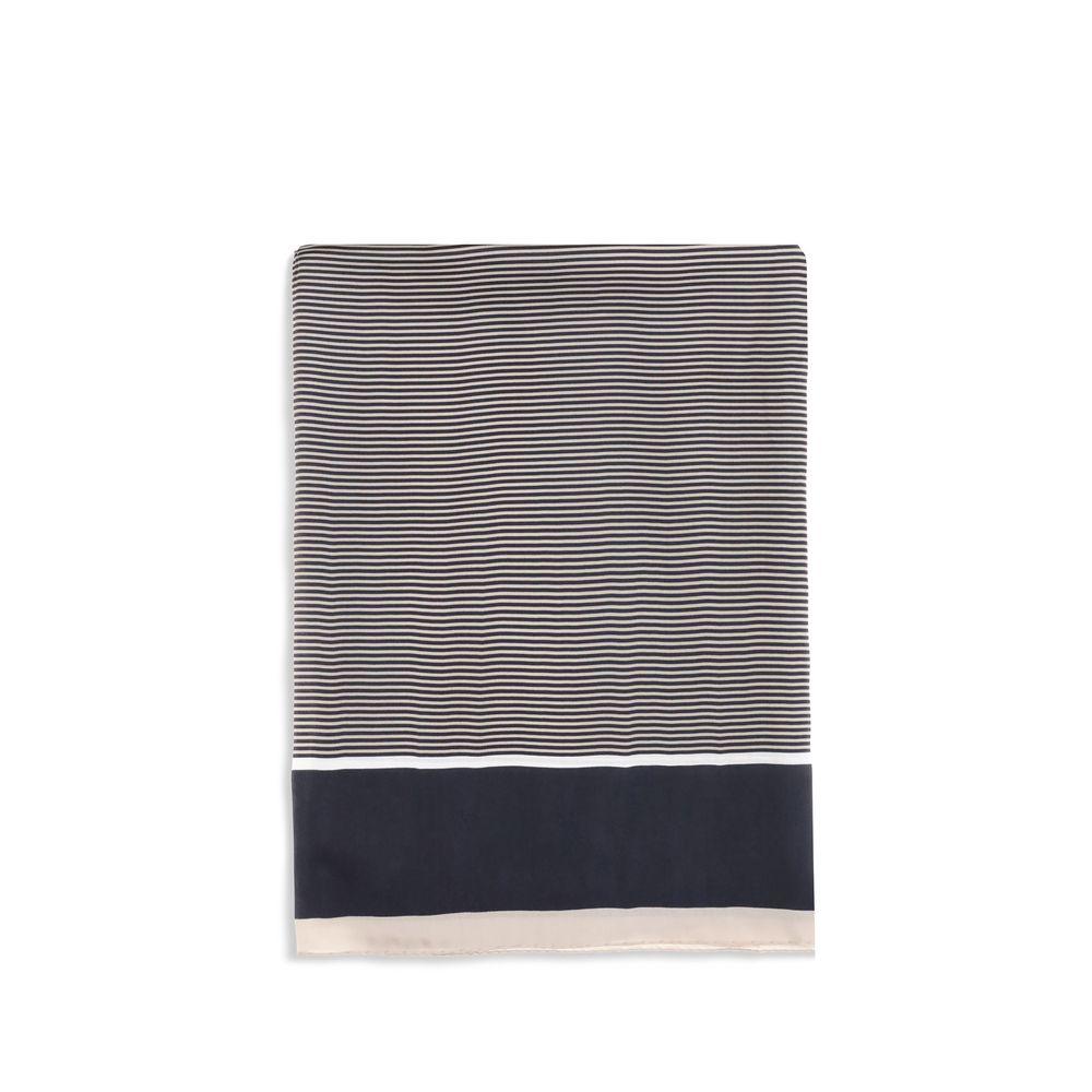 New Saint Laurent Blue Silk Scarf