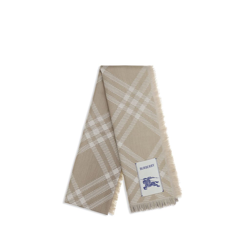 Burberry Beige Wool Scarf