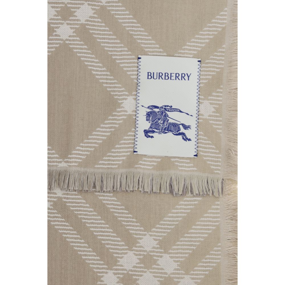 Burberry Beige Wool Scarf