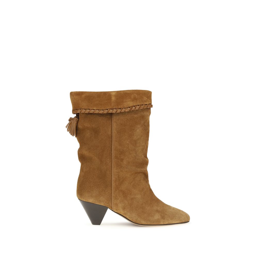 Isabel Marant Brown Leather Flat Boots