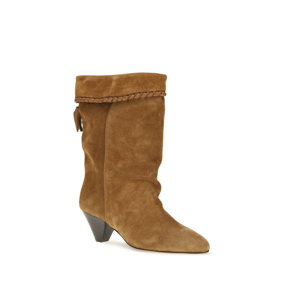 Isabel Marant Brown Leather Flat Boots