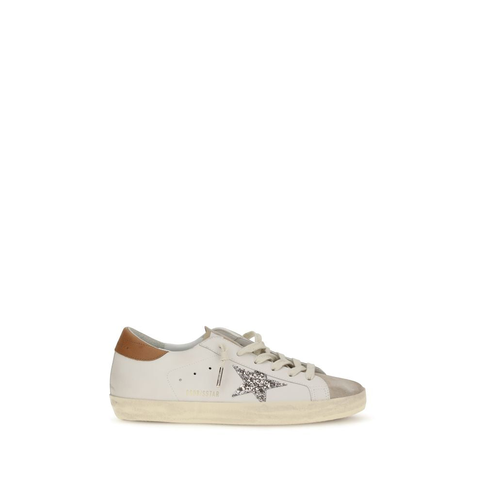 Golden Goose White Leather Low Top Sneakers