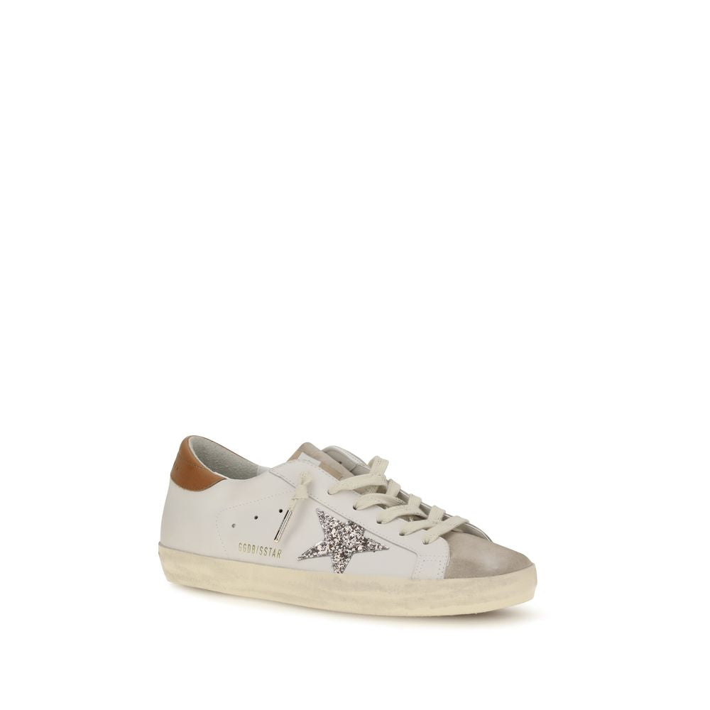 Golden Goose White Leather Low Top Sneakers