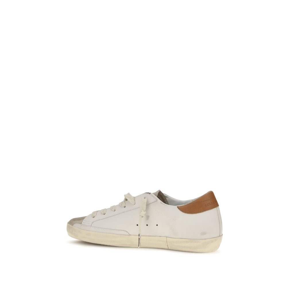 Golden Goose White Leather Low Top Sneakers