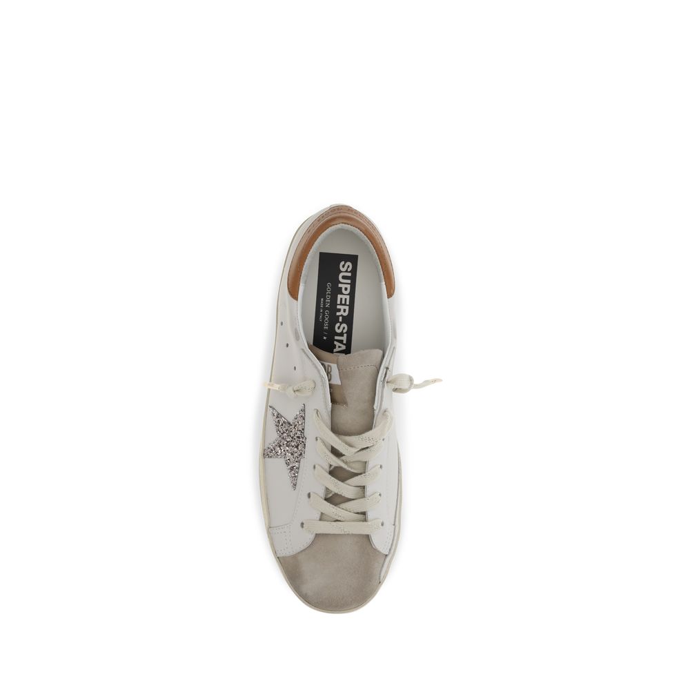 Golden Goose White Leather Low Top Sneakers