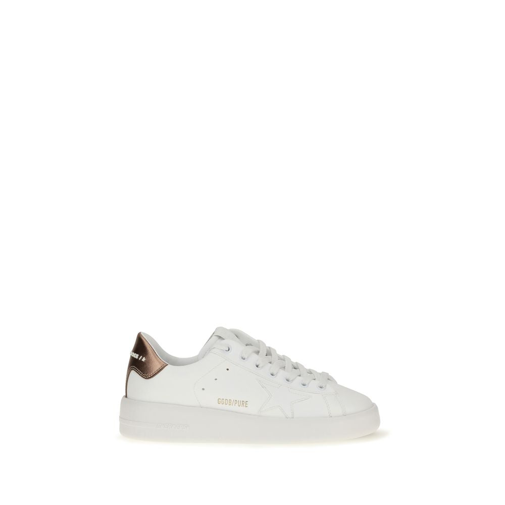 Golden Goose White Leather Low Top Sneakers