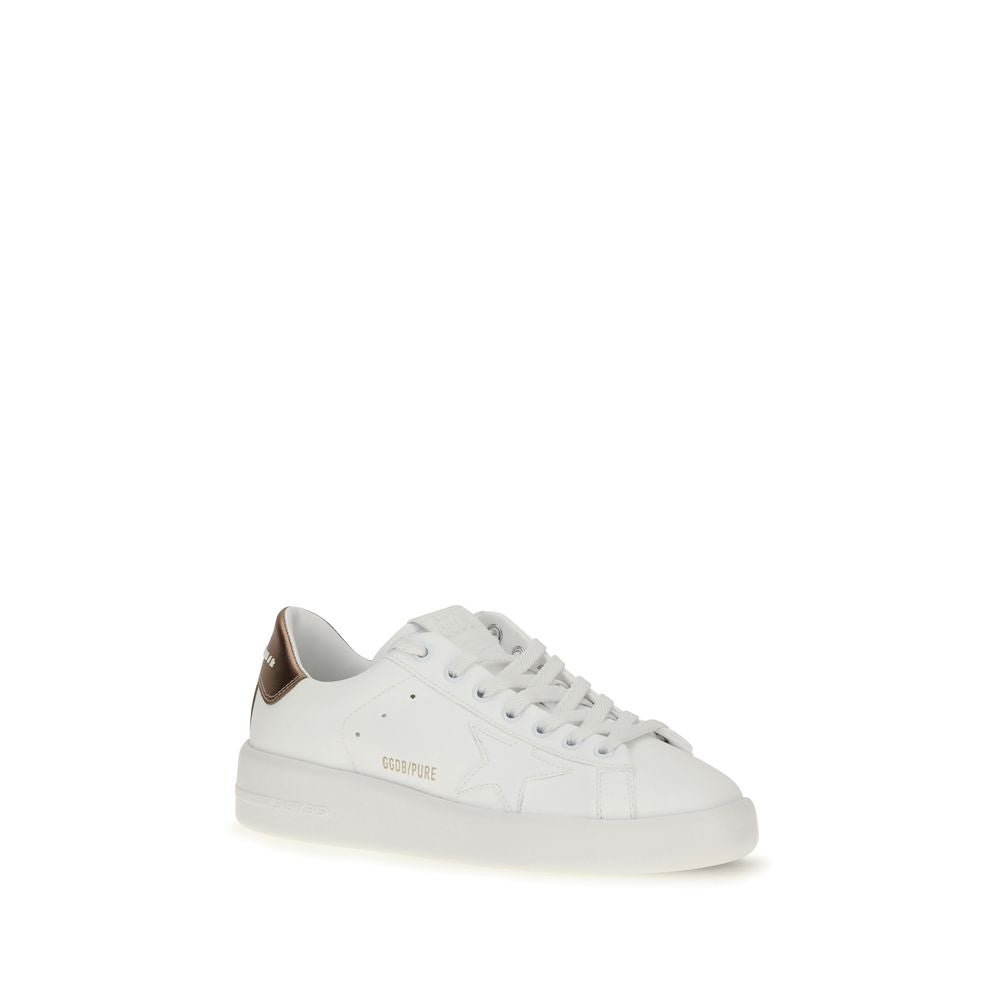 Golden Goose White Leather Low Top Sneakers