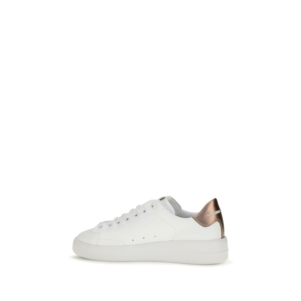 Golden Goose White Leather Low Top Sneakers