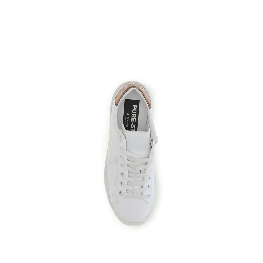 Golden Goose White Leather Low Top Sneakers
