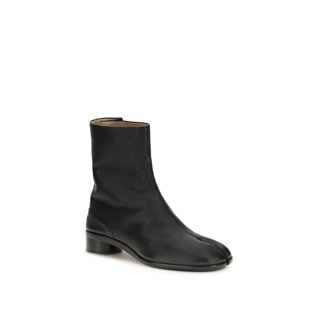 Maison Margiela Black Leather Ankle Boots