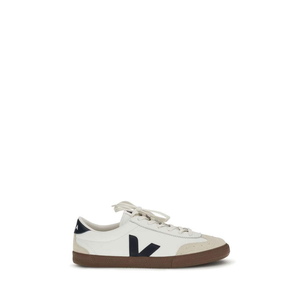 Veja White Leather Athletic Sneakers