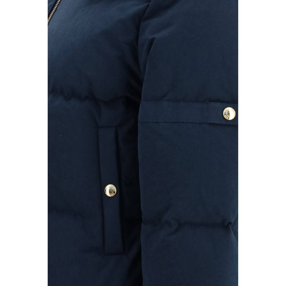 New Thom Browne Blue Cotton Full-Length Jacket